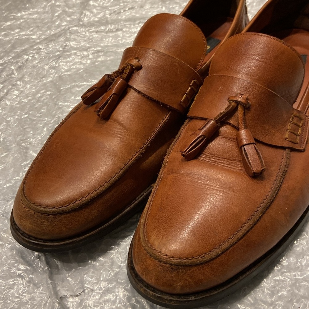 Greyder Men's Tassel Loafers Brown Leather Size US 9 / EU 42 / UK 8